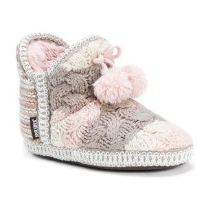 Muk Luks Pennley Women’s Knit Pompom Slippers
